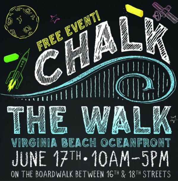 Chalk the Walk at the Virginia Beach Oceanfront