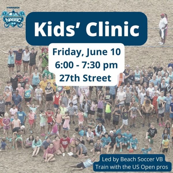 Free Kids Sand Soccer Clinic - NASSC