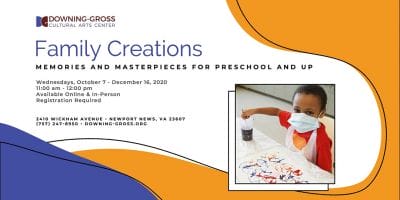 Family Creations Art Class at Downing Gross CAC