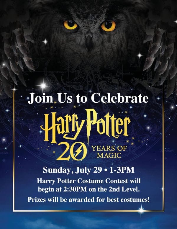 Join Barnes & Noble for their annual Harry Potter birthday celebration! Harry Potter themed face painting, photo booth, crafts, costume contest and more! Prizes will be awarded.