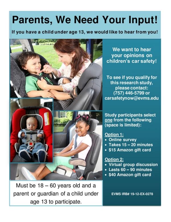 EVMS - Car Safety Seat Survey