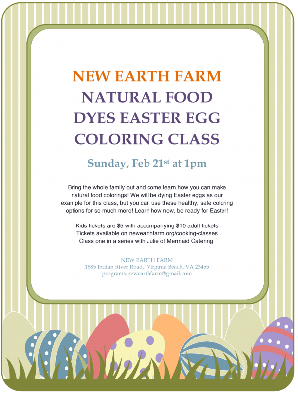 Natural Food Dyes Easter Egg Coloring Class