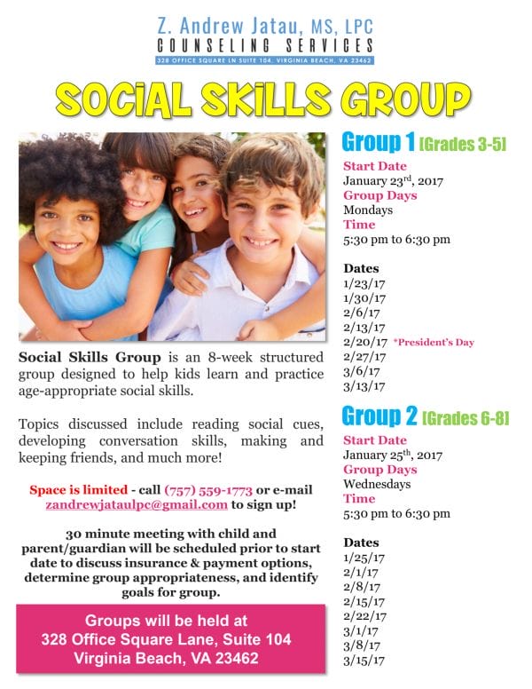 Social Skills Group For Kids