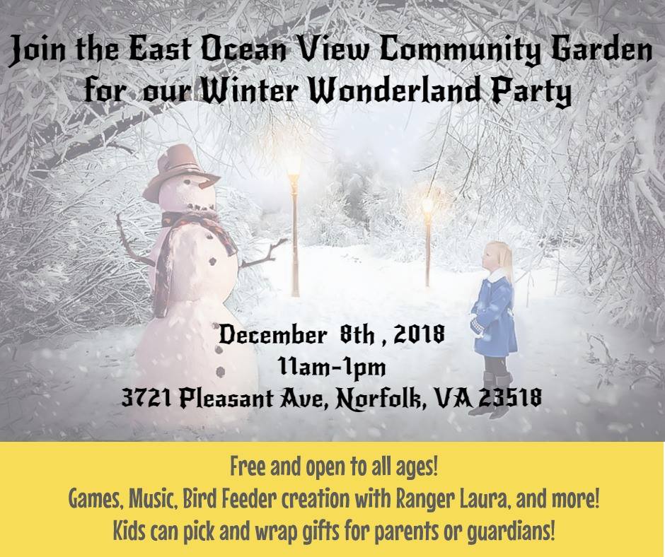 East Ocean View Community Garden Winter Wonderland Party
