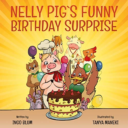 Kids' Kindle Book: Nelly Pig´s Funny Birthday Surprise