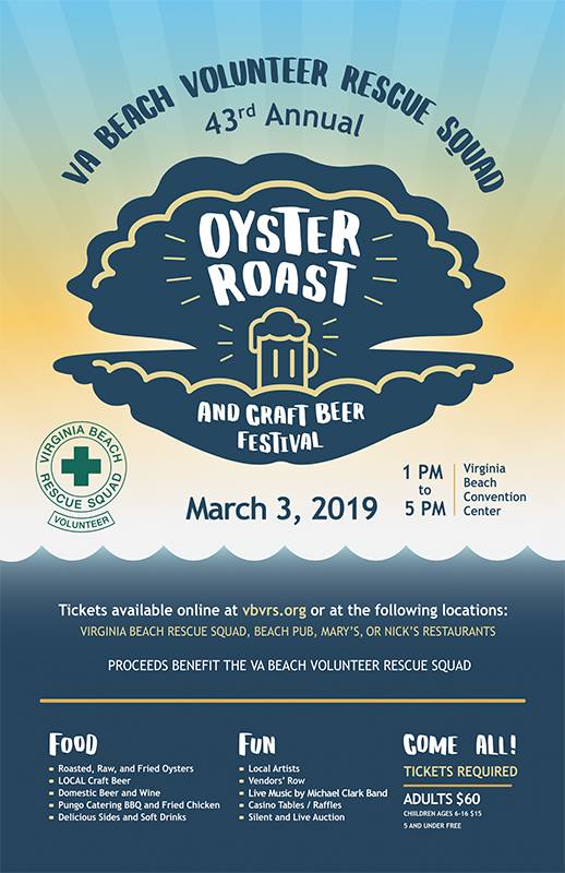 Oyster Roast and Craft Beer Festival Virginia Beach Volunteer Rescue Squad Fundraiser