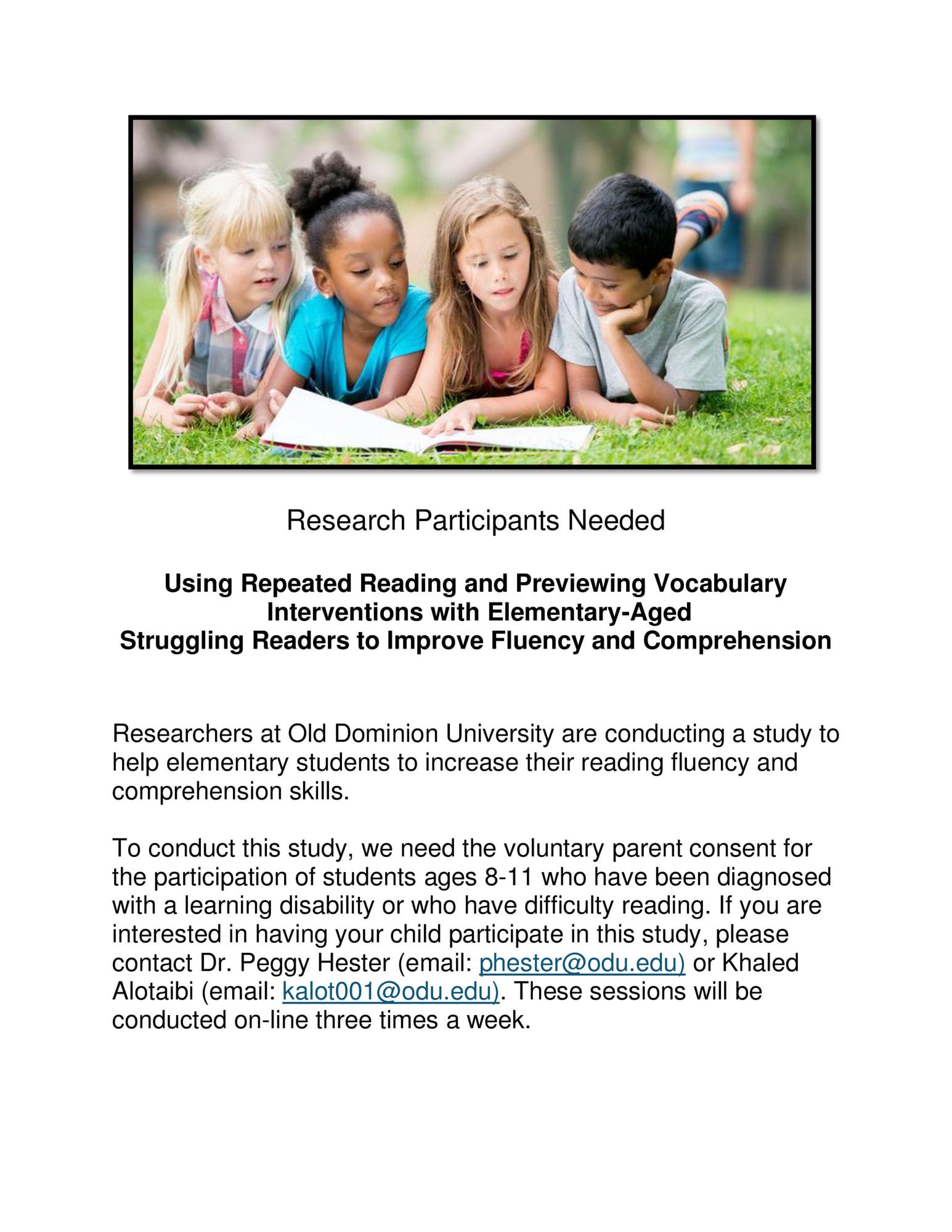 Research Participants Needed
