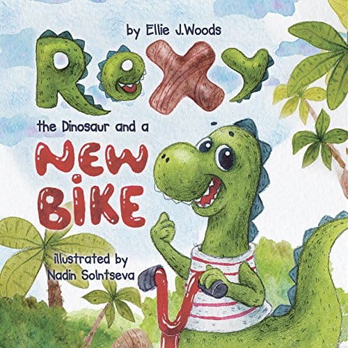 Rexy the Dinosaur and a New Bike.jpg