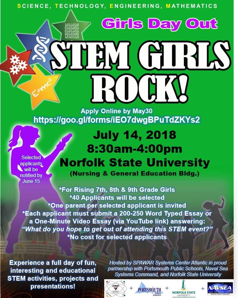 STEM Girls Rock Girls Day Out 