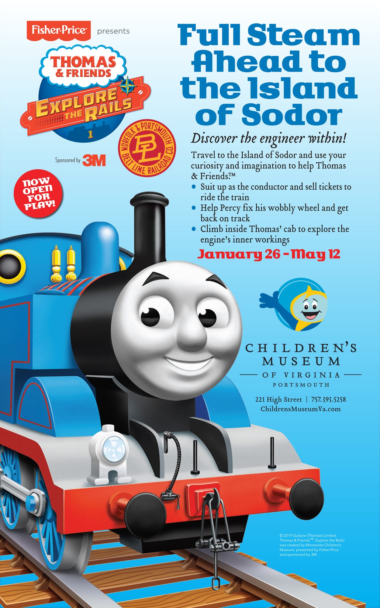 Thomas and Friends Explore the Rails Exhibit - Childrens Museum of VA