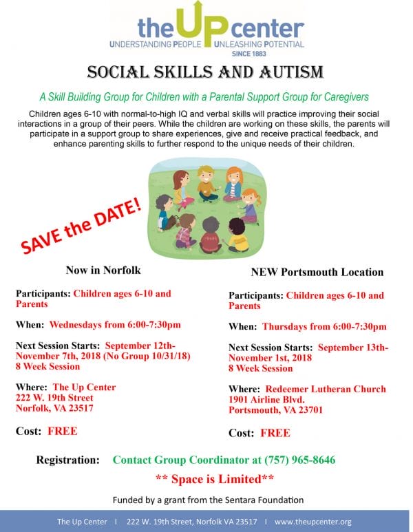 TUC Autism Social Skills Group Sept 2018
