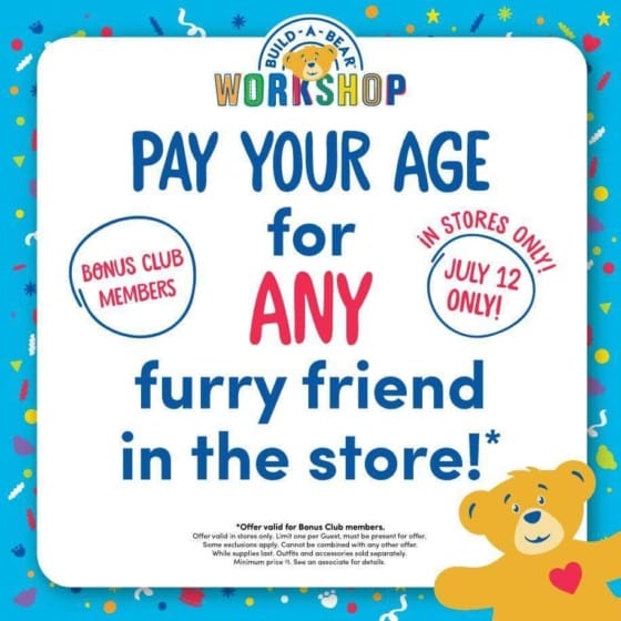 Discount for BuildABear!