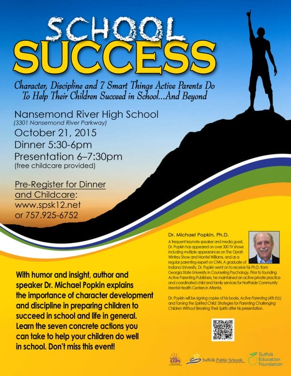 Free School Success Event - Popkin, October 2015