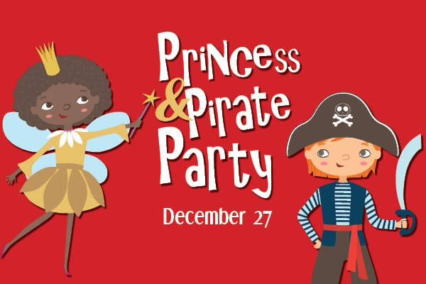 Princesses and Pirates Day at Dickens' Christmas Towne in Norfolk