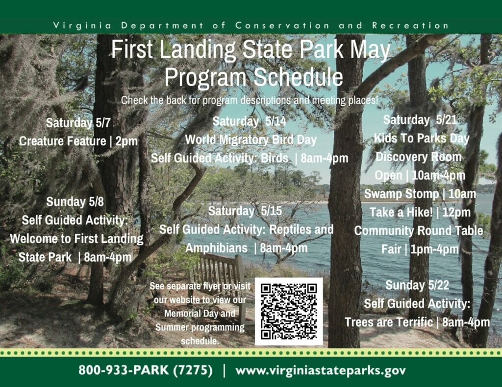 May Activities at First Landing State Park