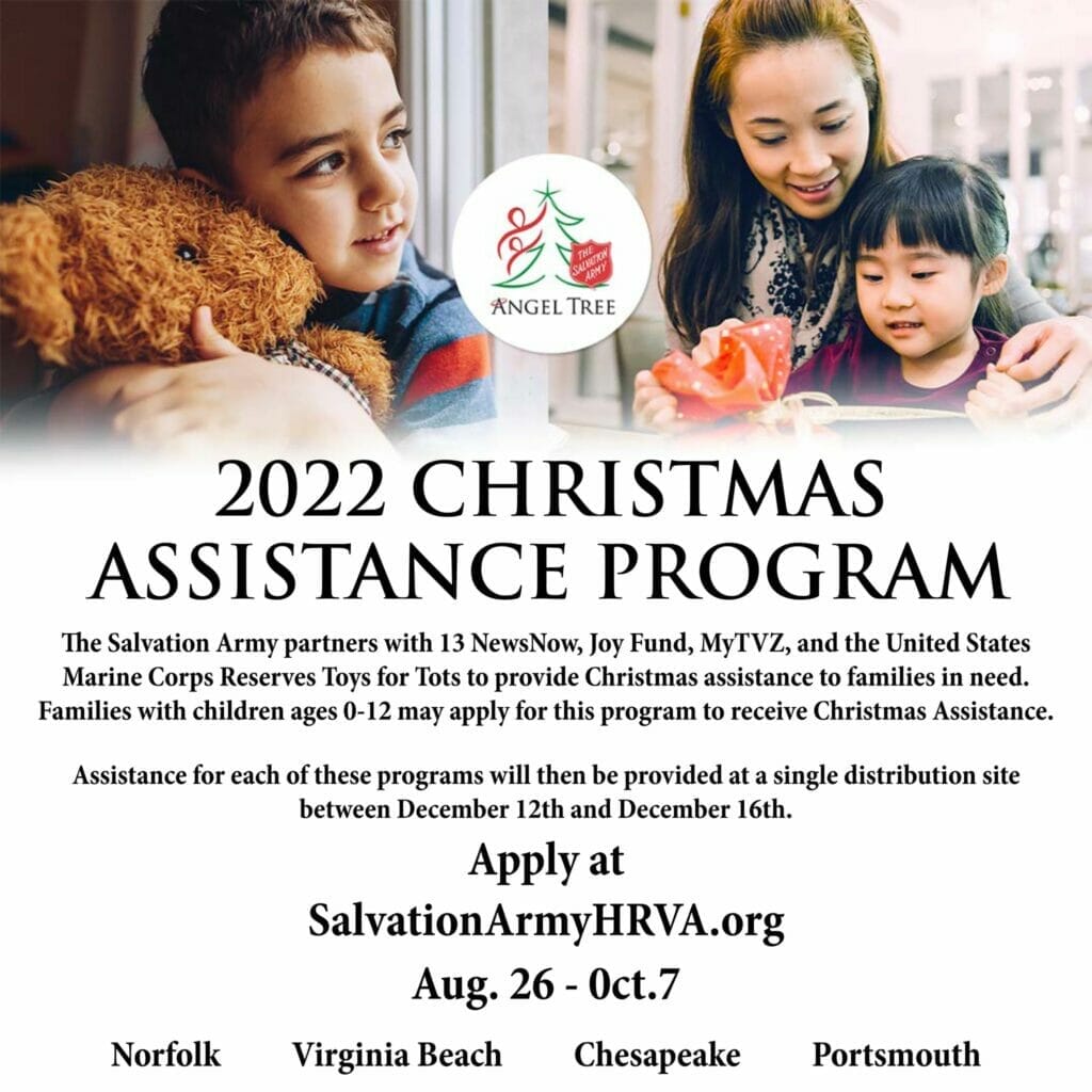 2022 Salvation Army Christmas Assistance (& Deadlines)