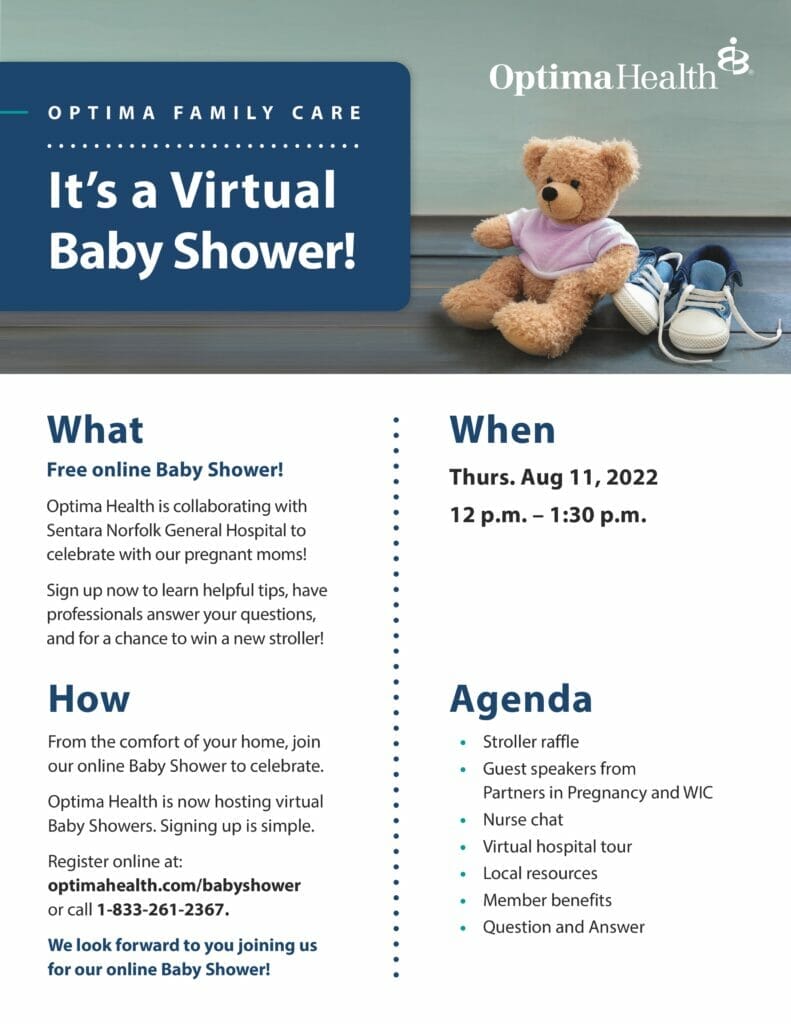 Optima Health Online Baby Shower