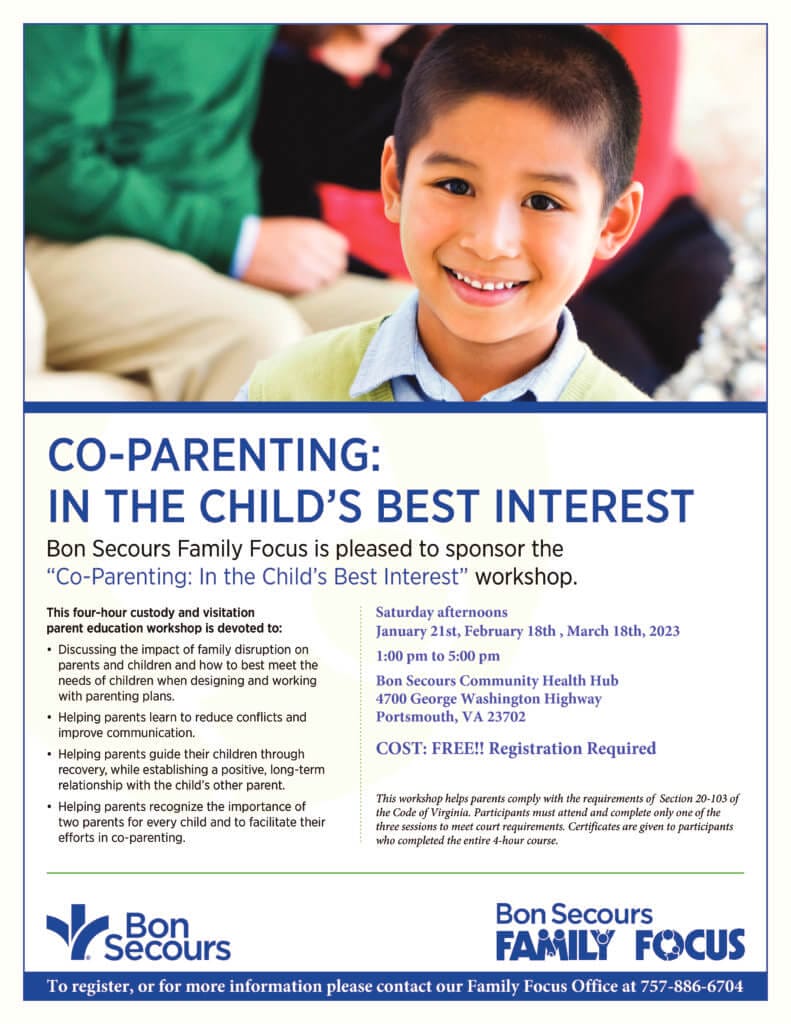 Co-Parenting Class Jan-March 2023 Portsmouth VA