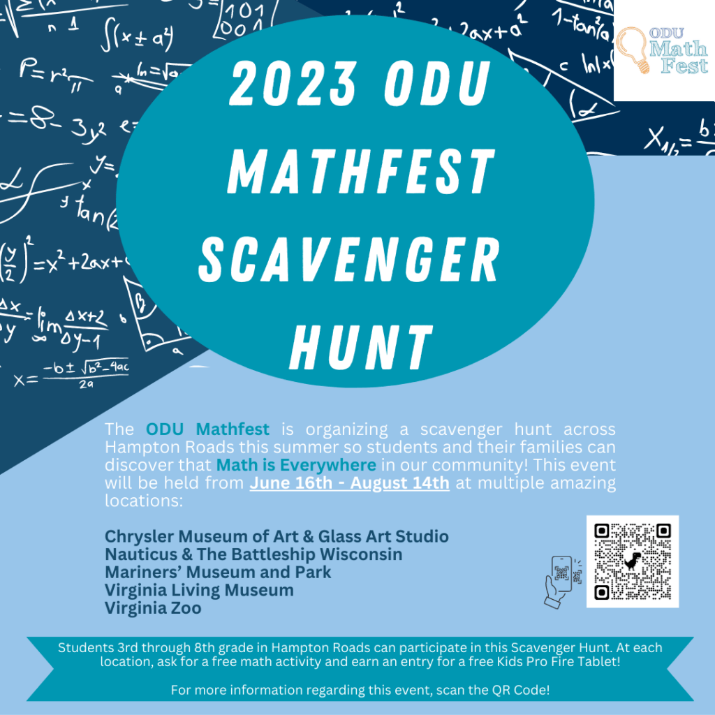 ODU MathFest 2023 Scavenger Hunt
