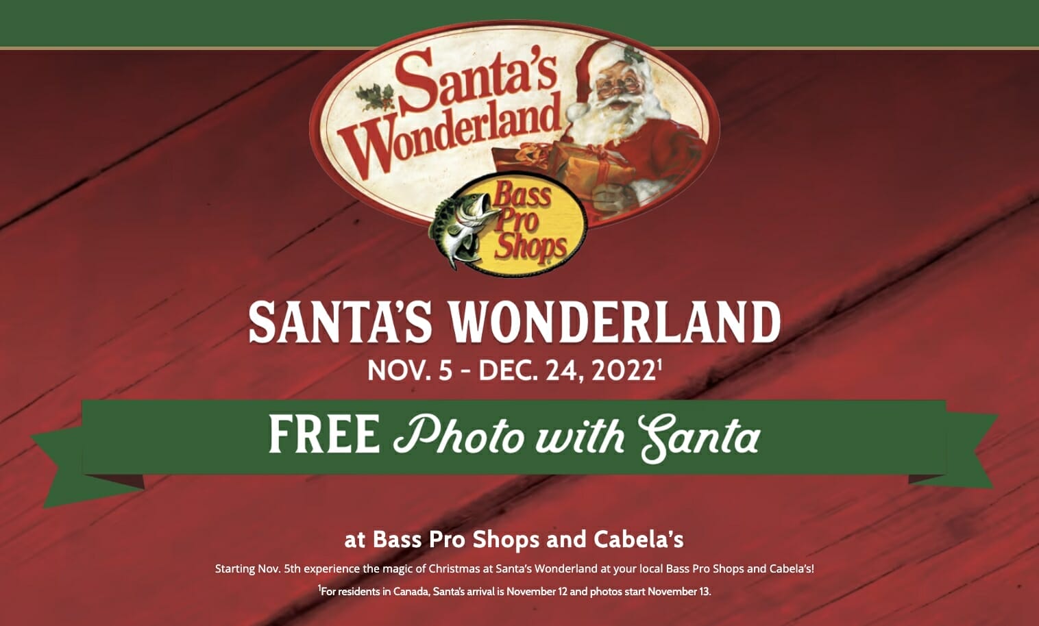 FREE Santa Preview Event at Bass Pro Shop!