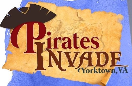 Promotional Banner for the event Pirates Invade Yorktown Virginia in April 2024