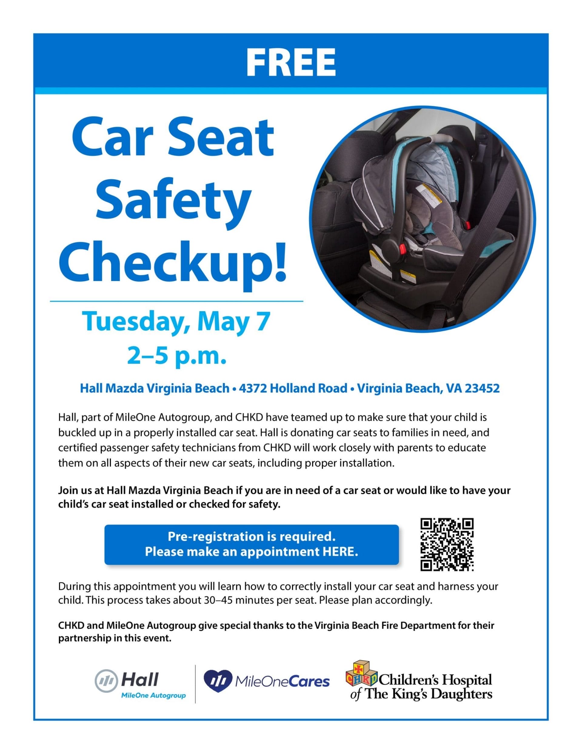 Free Car Seat Safety Events In