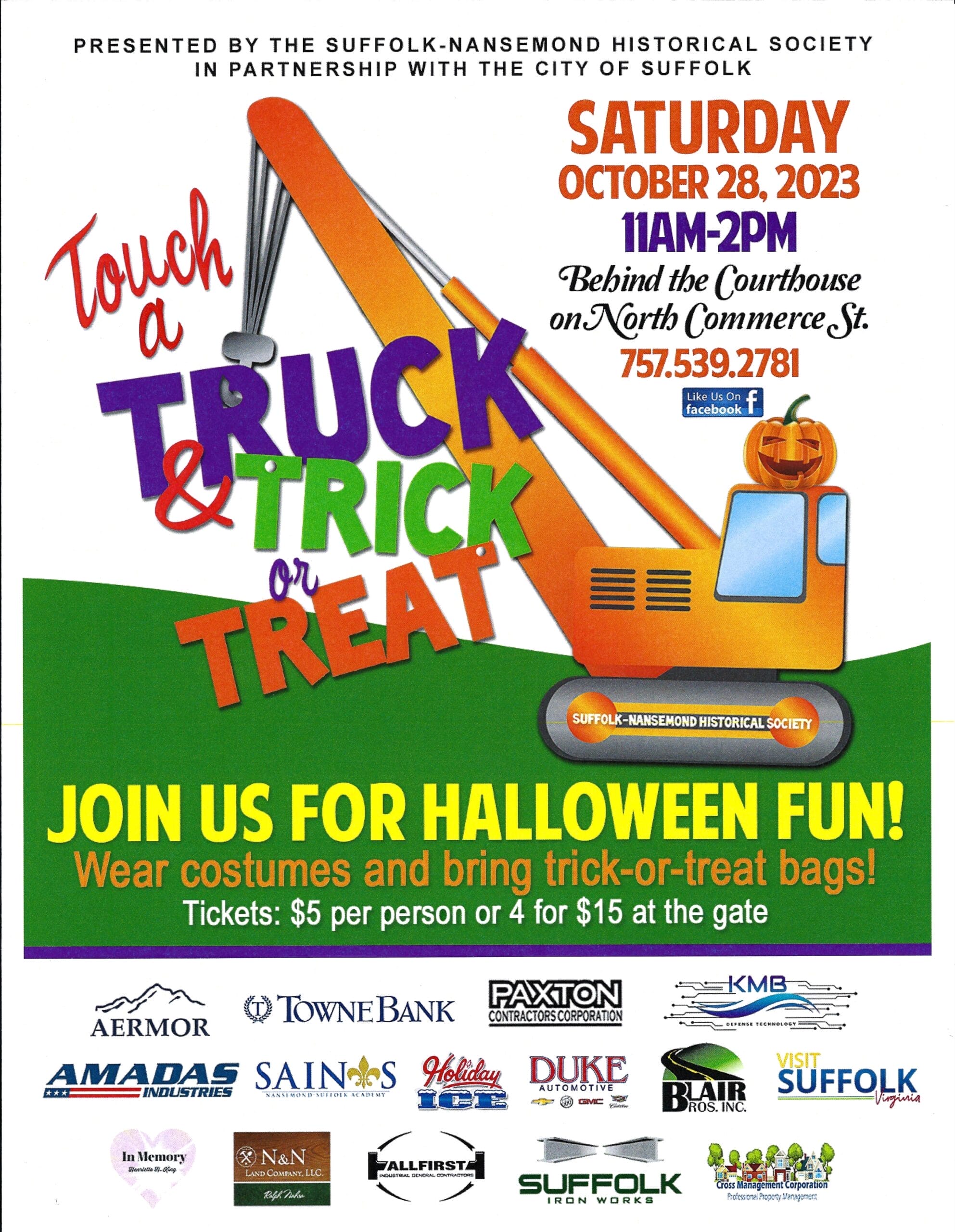 Touch A Truck and Trick or Treat in Suffolk VA
