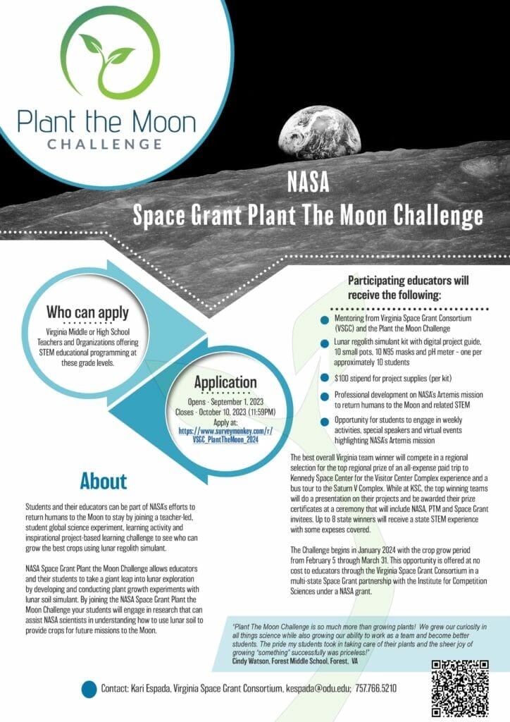 Virginia Space Grant Corsortium - Plant The Moon