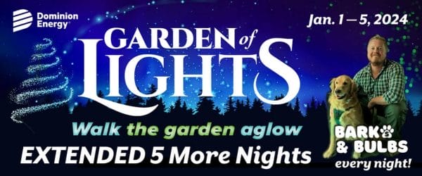 Extended Norfolk Botanical Garden of Lights